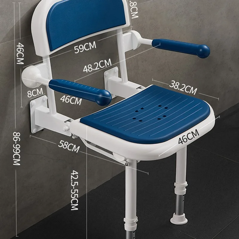 Portable Chair Protectors Ergonomic Toilet Chair Elderly Disabled Shower Seat Folding Katlanabilir Sandalye Home Furniture