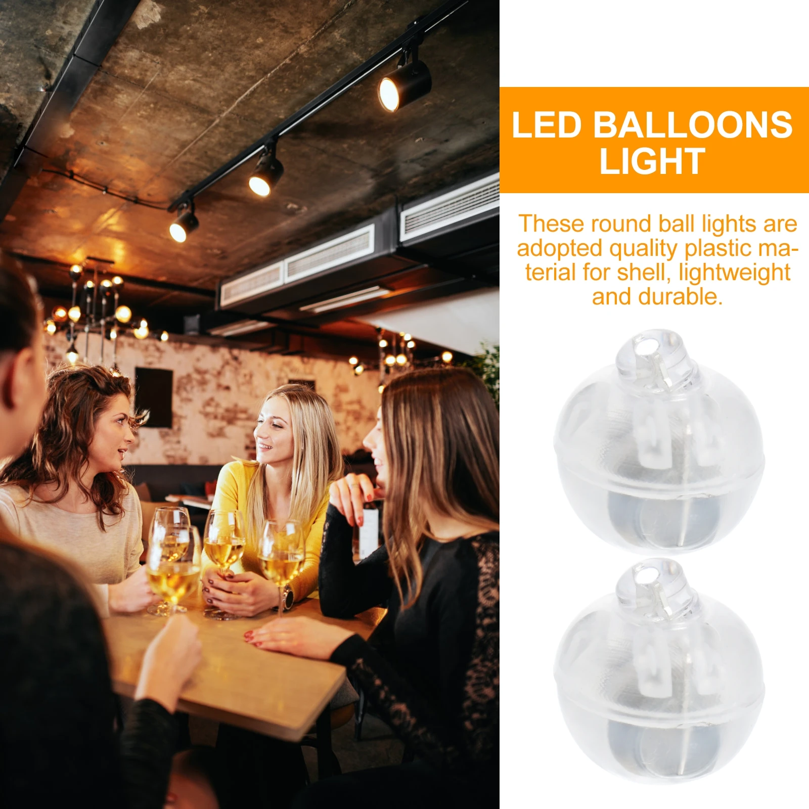 

100pcs LED Balloon Light Warm Decorations Luminous Party Mini Lamp Round Lightweight Home Wedding Birthday Christmas Festivals