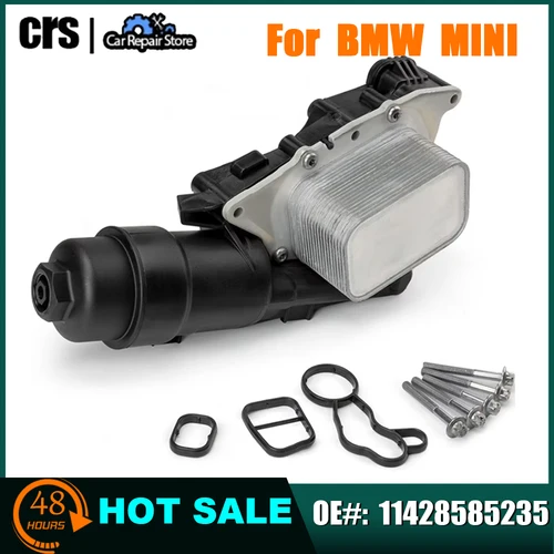 Imagen 1 del producto Conjunto de enfriador de aceite para automóvil 11428585235 11428511391 Para BMW Serie 2 F45 F46 X1 F48 X2 MINI Cooper F56 F55 accesorios de herramientas Clubman