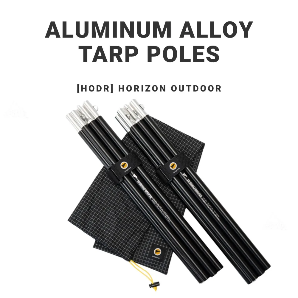 

[HODR] Outdoor Camping Tarp Poles Shelter Rod Ultralight 770g 7075 Aluminum Alloy Telescopic Tarp Pole 0.76-2.28m Adjustable