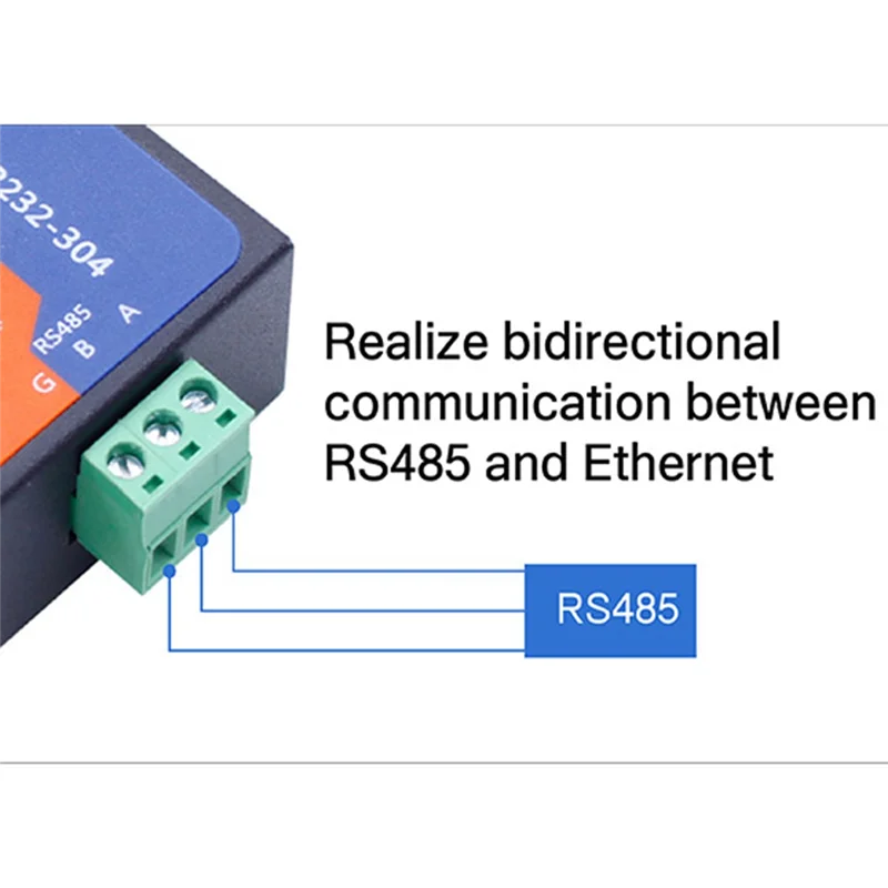 Modbus Serial Port RS485 To Ethernet Converter Server USR-TCP232-304 Data Transmission DHCP/DNS Supported