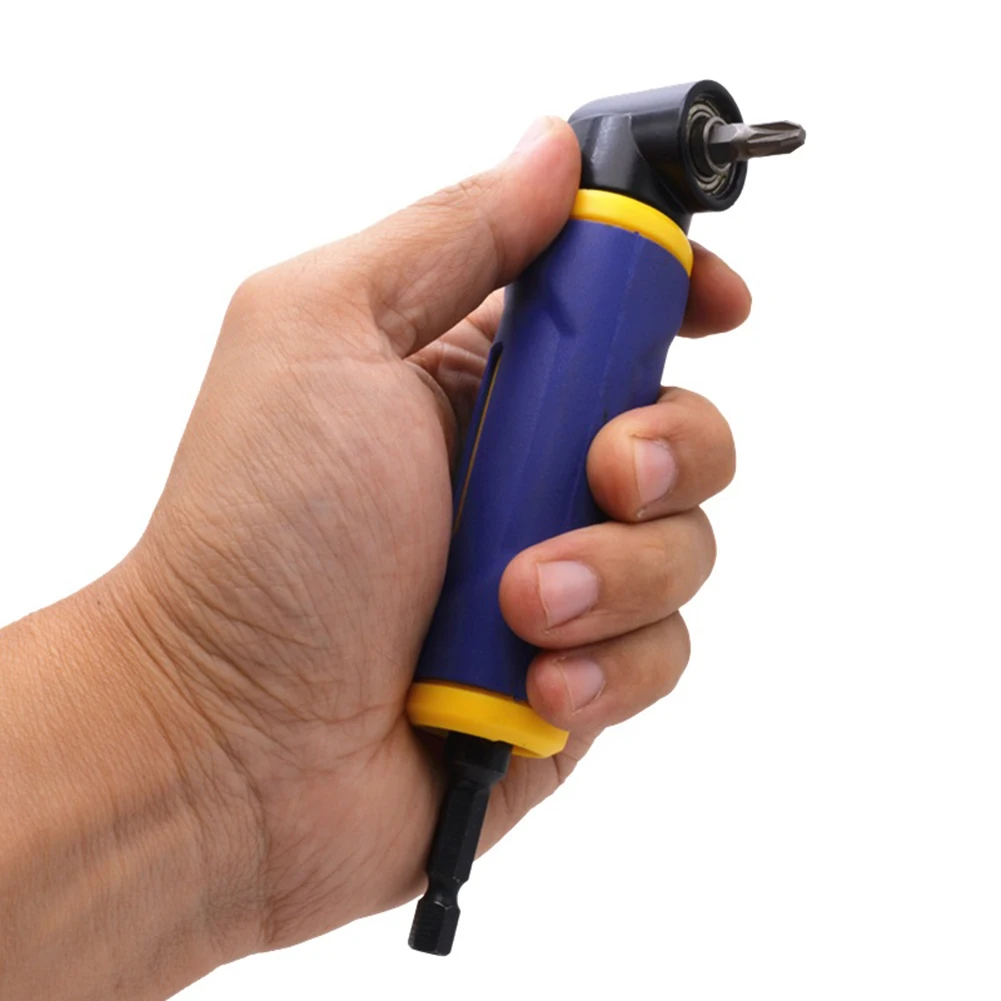 1/4 Inch Right Angle Attachment Universal Drill Driver Screwdriver Extension Holder Adapter Drill Bit Corner Adapter
