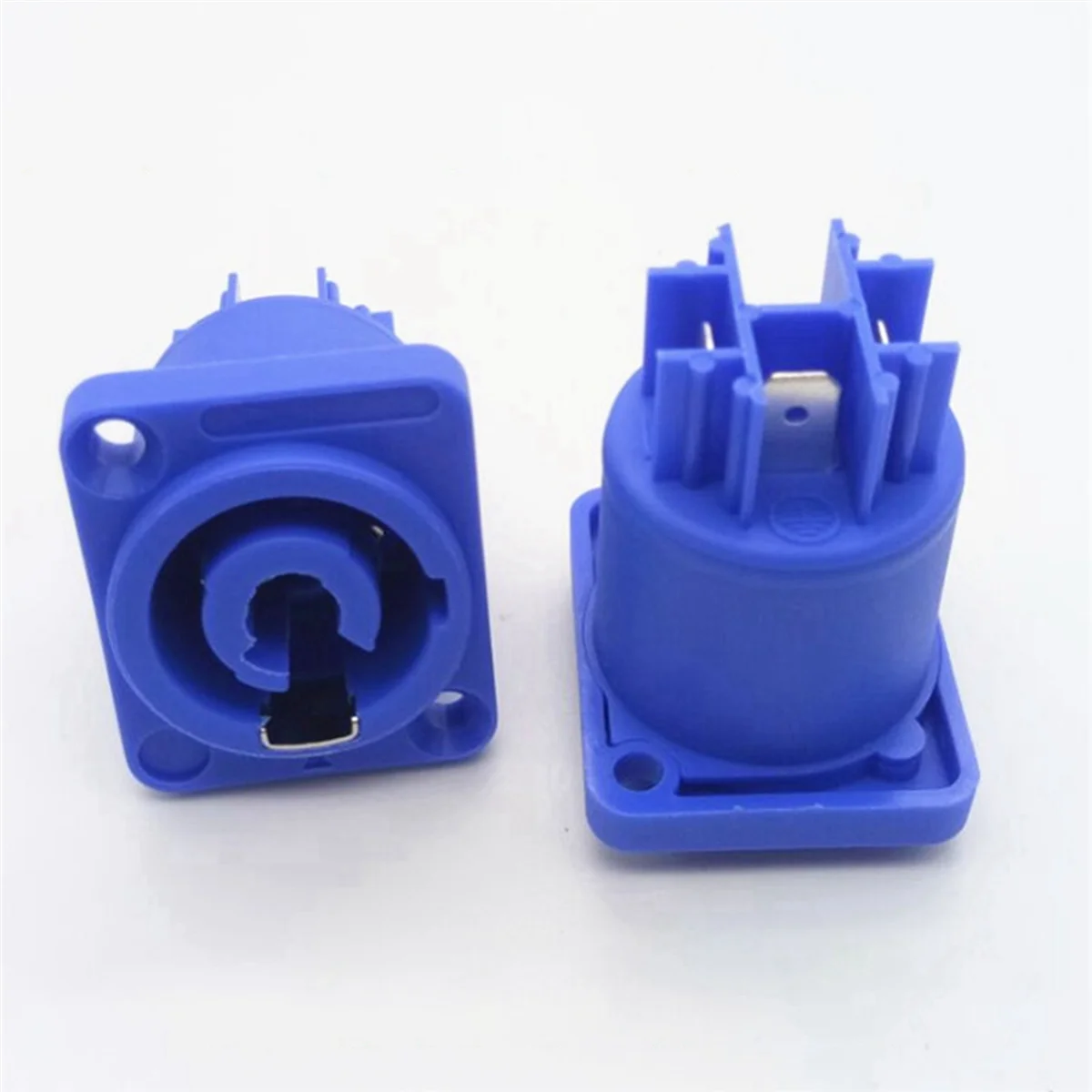 A44T 20Pcs 3 PIN 20A 250V AC Powercon Connector Socket NAC3MPA-1 NAC3MPB-1 Output Connector Blue And Grey White