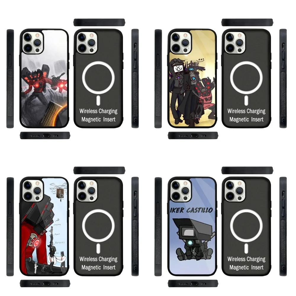 

Skibidi Toilet Phone Case Strong Magnetic For IPhone 16,15,14,13,Pro,Max,Plus,11,12,Mini For Magsafe Wireless Charging