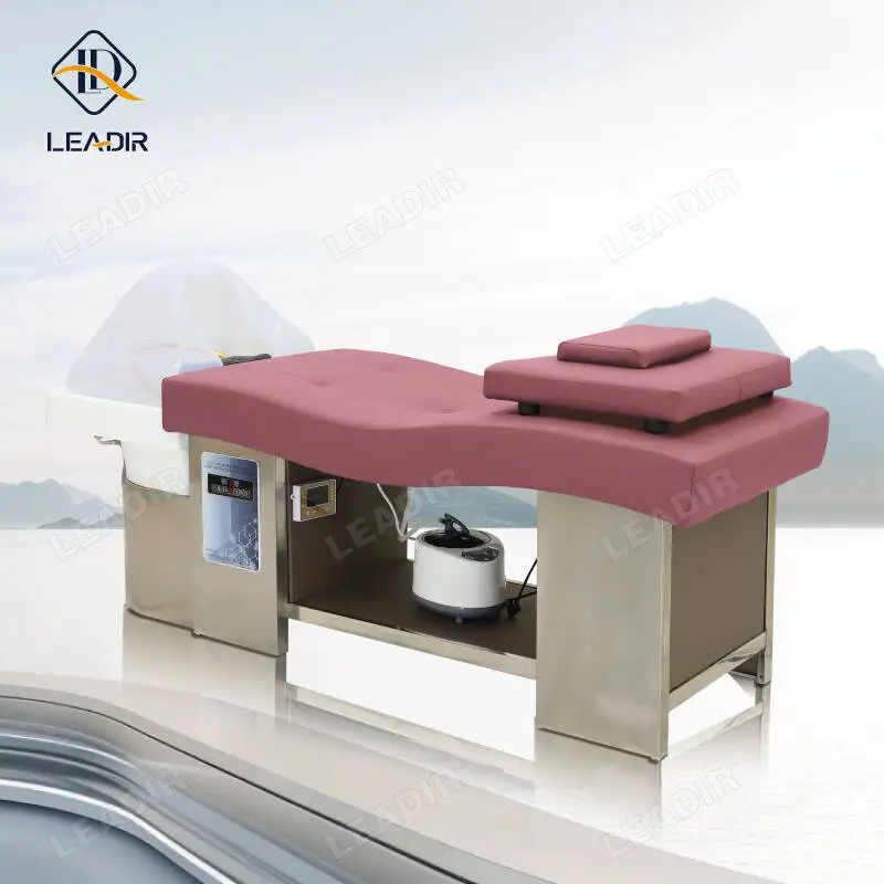 Custom Beauty Hair Salon Water Circulation Head Therapy Massage Chair Head Spa Shampoo Bed