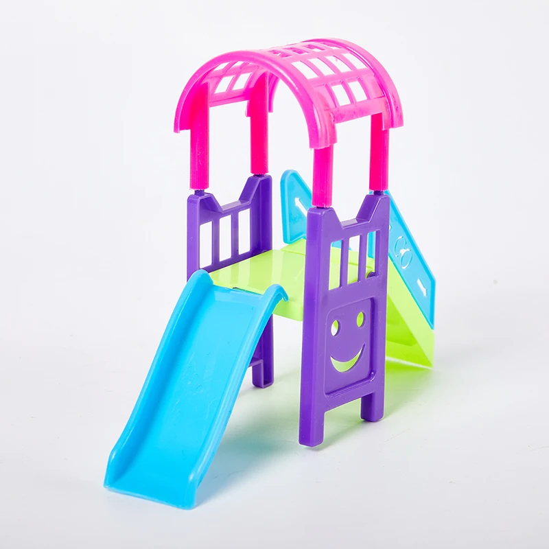 Dollhouse Accessories Play Amusement Park Sliding Doll Slide Girls Toys Ladder Dolls Miniatures Funny Garden Toy Kindergarten