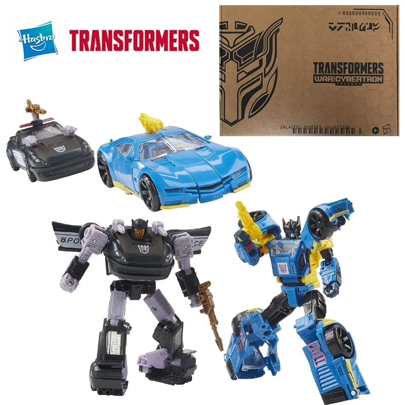 Hasbro Transformers WFC Barricade & Pinch-Counterpunch 2-Pack Dominus Criminal Pursuit Original Action Figure Model Toy Gift