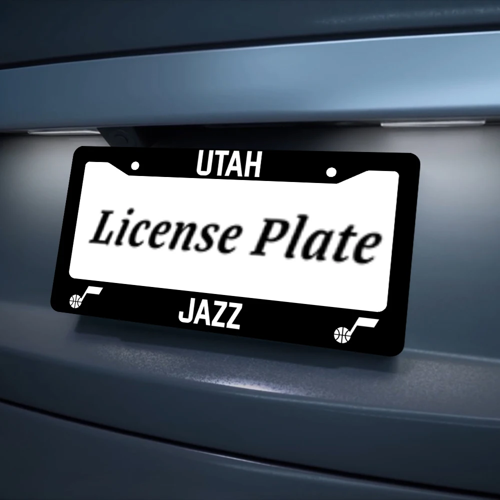 إطار لوحة ترخيص JAZZ حامل لوحة ترخيص للأرضيات الشعبية لعلامات السيارة الأمامية والخلفية لتزيين السيارة المضحكة #5
