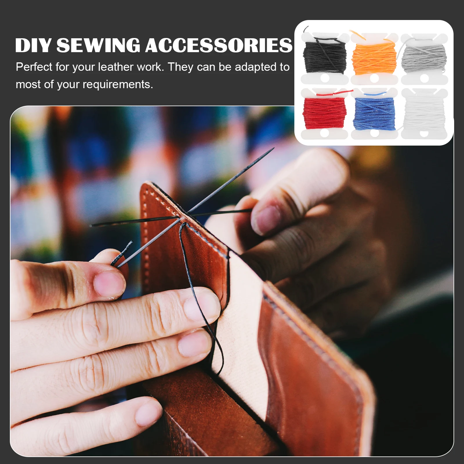 

Wax Threads Waxed Thread For Sewing Repair Thread Craft Kits Sewing Tools Stitching Cord Thick Durable Threads