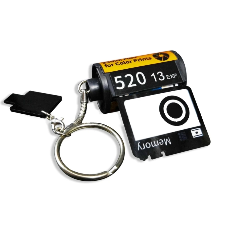 Photography Keychain with Heat Transfer Technology for Art Collectors Thermal Sublimation Film Keychain for Couple Women F3MD