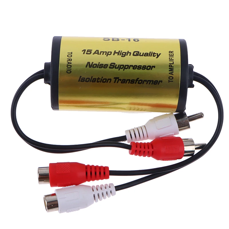 Audio Noise Filter Suppressor Ground Loop Lsolator For Car And Home Stereo 2× Male 2× Female-New