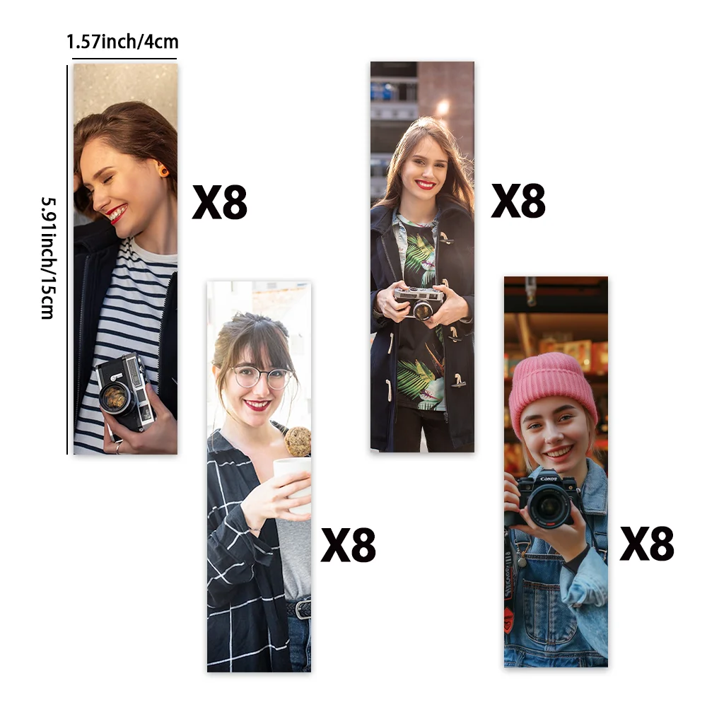 Набор закладок на заказ, 32 шт., индивидуальный дизайн изображений, свадебный и домашний декор, рождественский подарок, доступная роскошь, идеально подходит