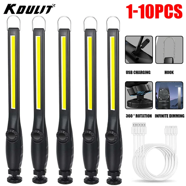 Ładowalna latarka LED USB Nowa magnetyczna lampa robocza COB Przenośna latarnia Latarka kempingowa Lampa do naprawy samochodu z wbudowanym akumulatorem