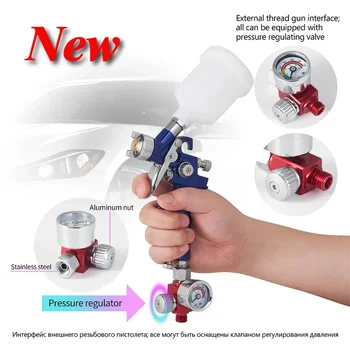 HVLP manual low pressure environmental protection paint spray gun 1.0 1.2 paint gun pressure regulator atomizing spray gun gun kit