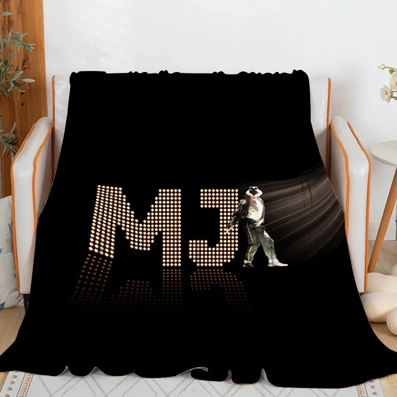 Nap Blanket Sofa M-Michael J-Jackson Knee Bed Fleece Camping Warm Winter Fluffy Soft Blankets King Size Microfiber Bedding