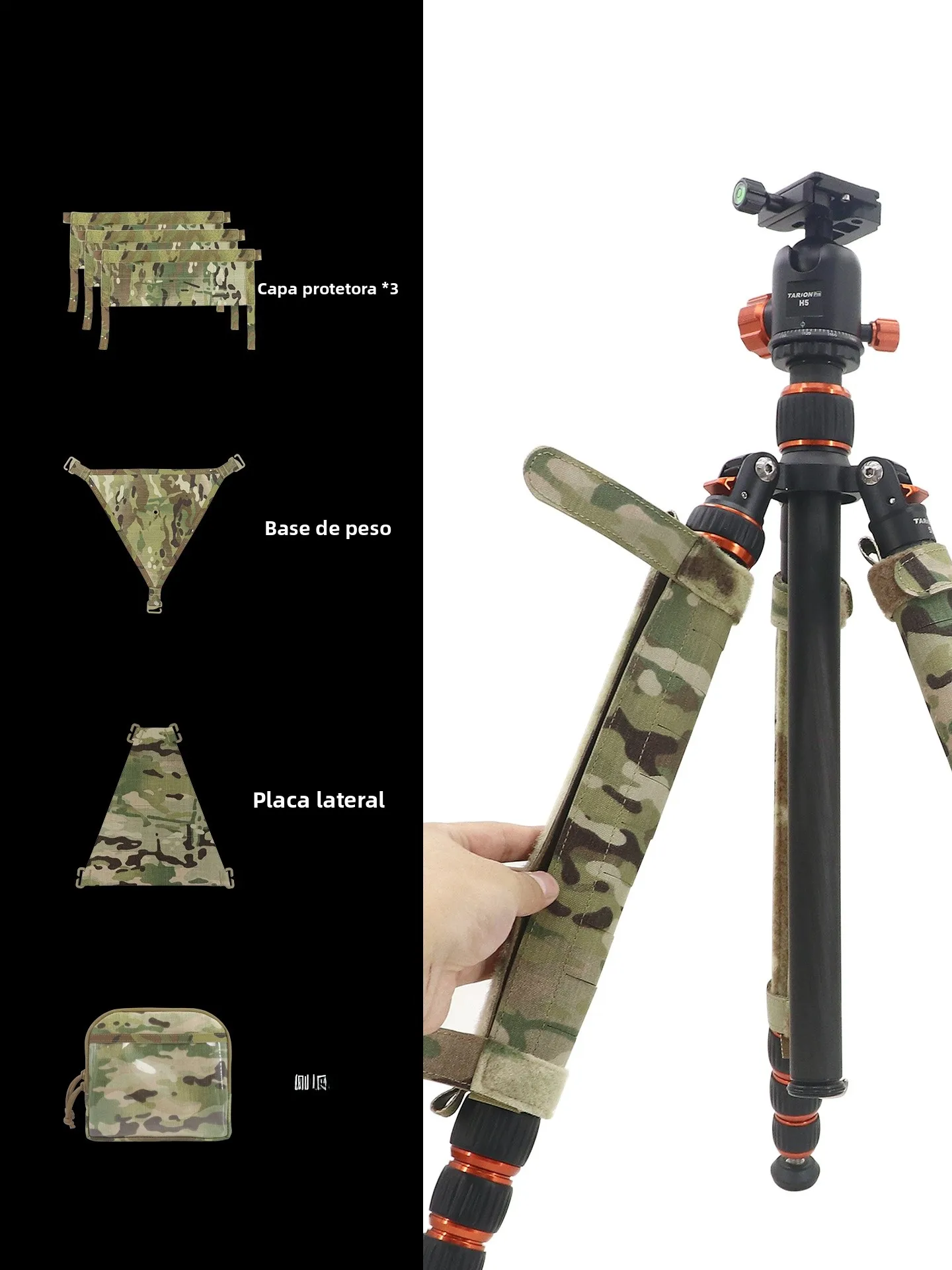 sunsnow-gear-tactical-tripod-cover-quick-on-off-camouflage-leg-tube-cover-fabric-outdoor-camping-travel-military-gear