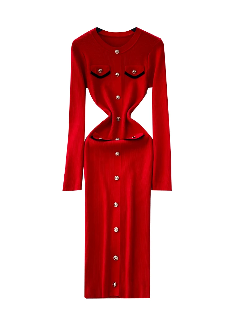 Knitted Long Sve Wr… - image