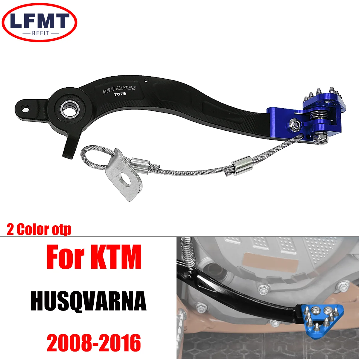 

For Husqvarna TC TE FC FE For KTM EXC EXC-F SX SXF XC XCF XCW XCF 2008-2016 Motocross CNC Brake Pedal Arm Foot brake lever Brake