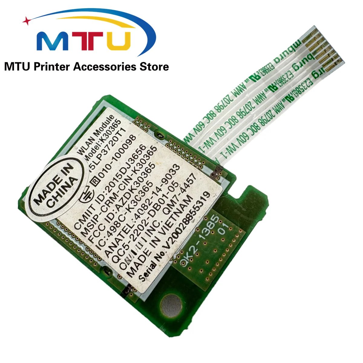 QM7-4456 QM7-4457 QM7-4470 K30365 Wi-Fi WLAN WiFi Board for Canon TR4580 MG5650 MG3650 G5050 MG5750 G3030 MG3050 Printer Parts