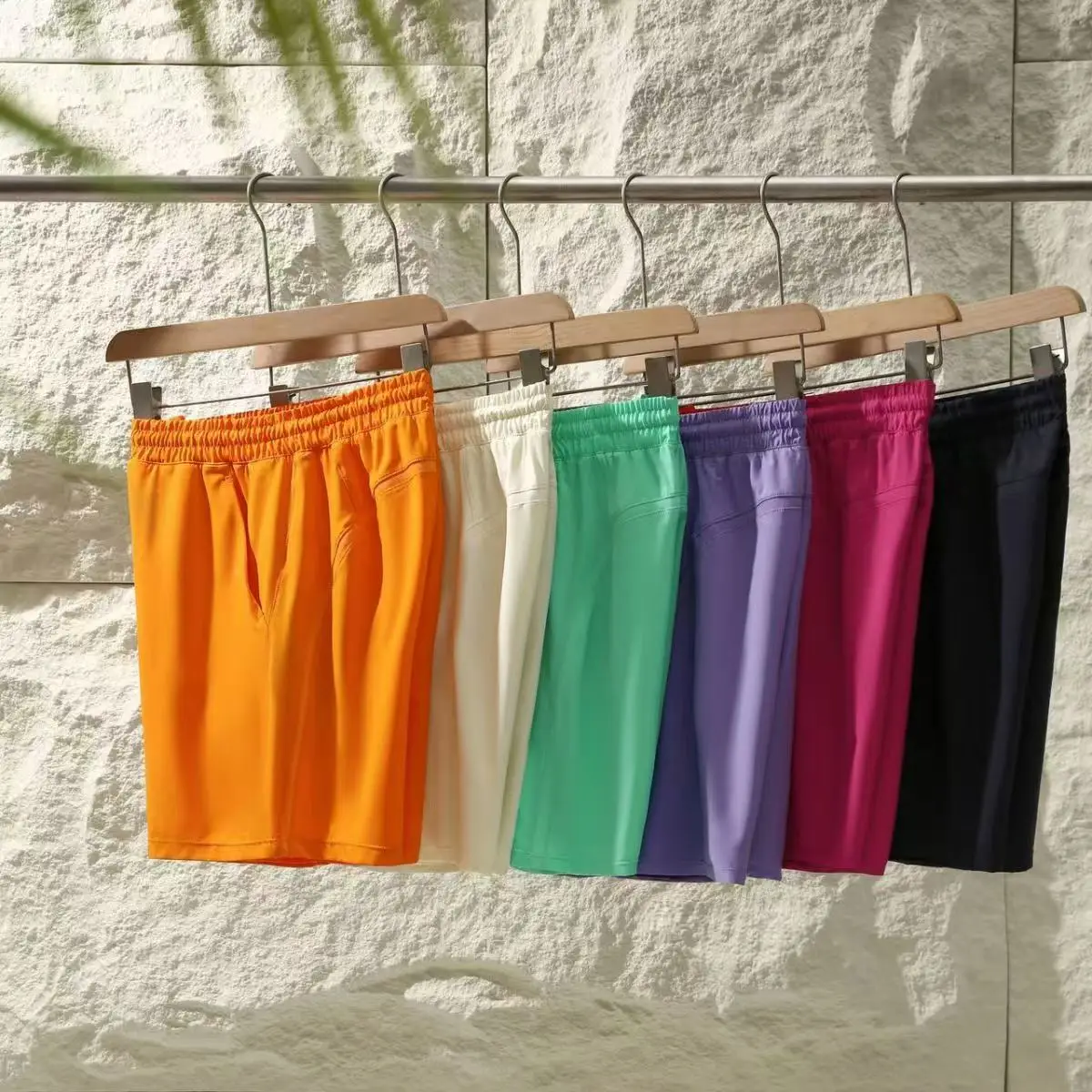 Pantaloncini da spiaggia Lemon Quick Dry con tasche laterali pantaloncini sportivi da Badminton pantaloncini da corsa leggeri Squat Gym gli uomini indossano pantaloncini con coulisse