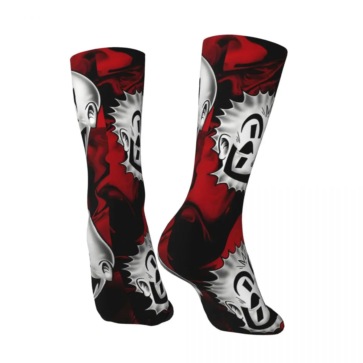 Crazy compression Violent J And Shaggy Sock for Men Vintage Insane Clown Posse Seamless Pattern Crew Sock Casual