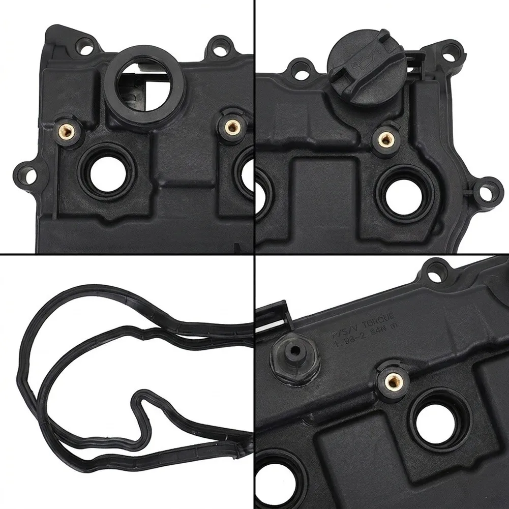 For Engine Repair Valve Cover L4 2.5L PCV Valve Assembly Direct Replacement Valve Cover Valve Cover Robust ABS Construction