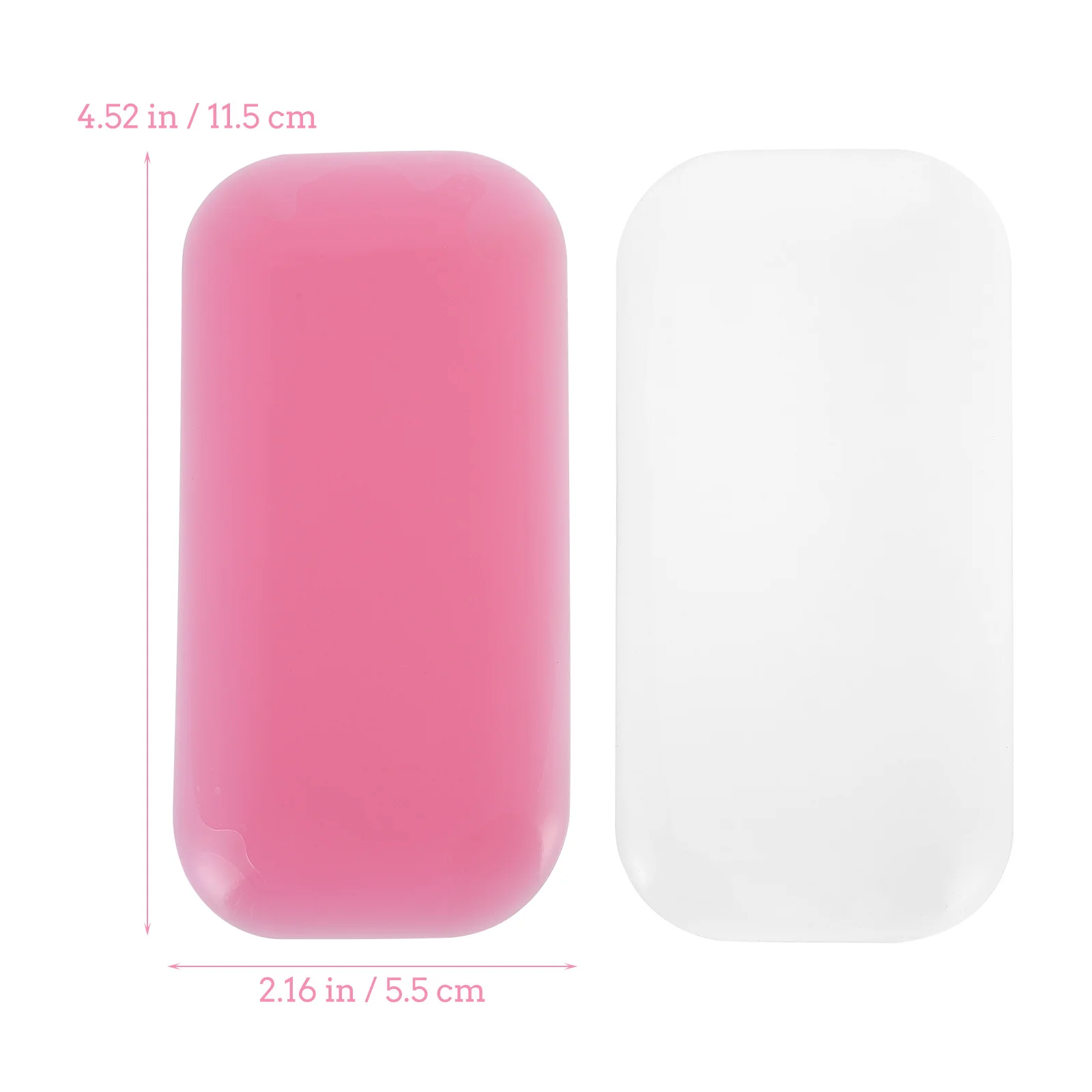 

4Pcs Silicone Eyelash Pads Forehead Stickers Easy Peel Stick No Residue Home Salon Use Assorted Color Forehead Stickers