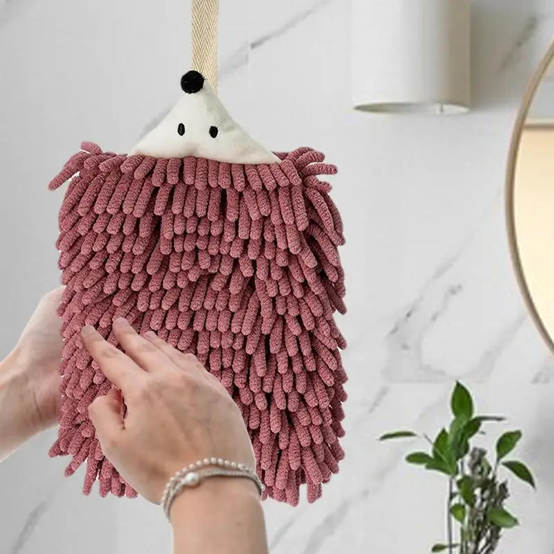 Quick Dry Soft Microfiber Towels Kitchen Hand Towels Bathroom Hand Towel Ball With Hanging Loops Hand Wipes Kitchen Bathroom