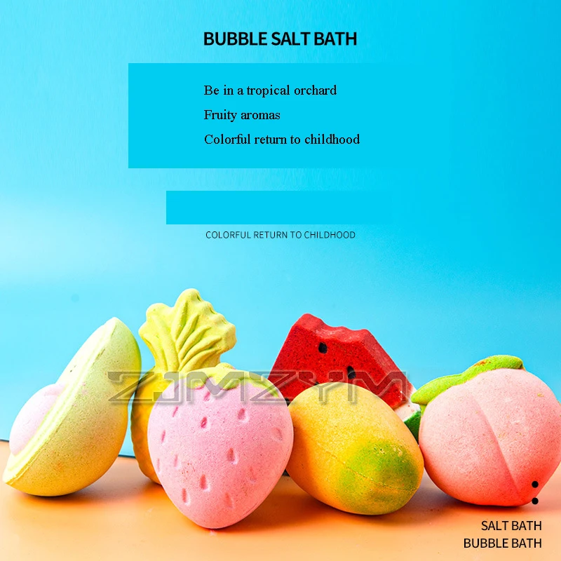 6 шт./компл. пузырьковый шарик для ванны, очаровательный инструмент для купания, ароматный шарик с фруктовым эфирным маслом, шарик для ванны, пузырьковая бомба, соль, пузырь, шарик для ванны