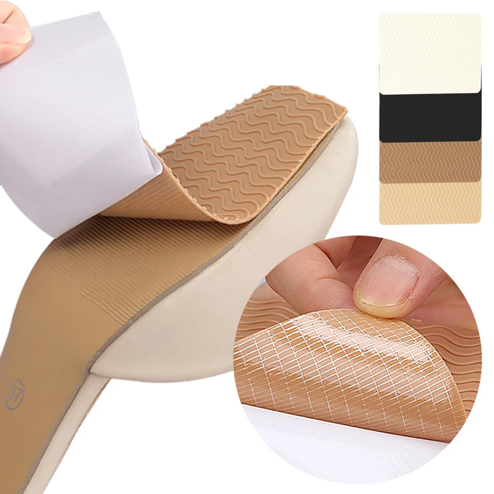 Unisex Shoe Sole Protector Rubber Pads Cushion Silicone Anti-Slip Soles For Shoes Women High Heel Sole Non Slip Forefoot Sticker