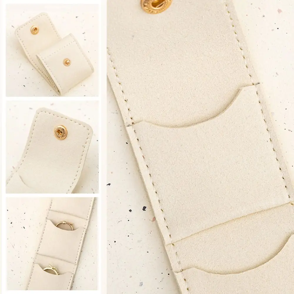

Portable Velvet Jewelry Display Bag Foldable Storage Case Necklace Ring Packing Bag Container Earrings Organizer Girls