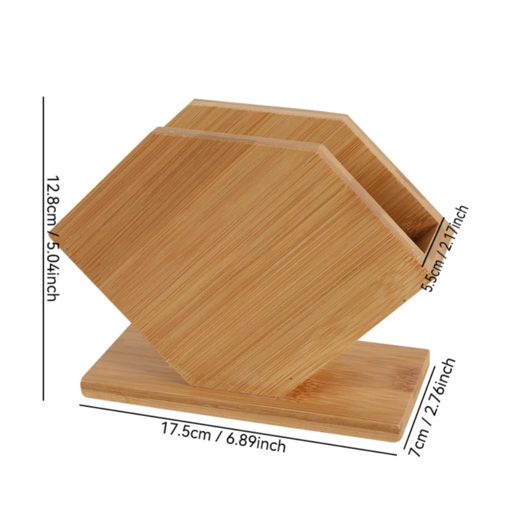 

Новая бамбуковая коробка для салфеток, большая вместительная деревянная подставка для салфеток, простой и элегантный держатель для бумаги для гостиной, 1 шт.