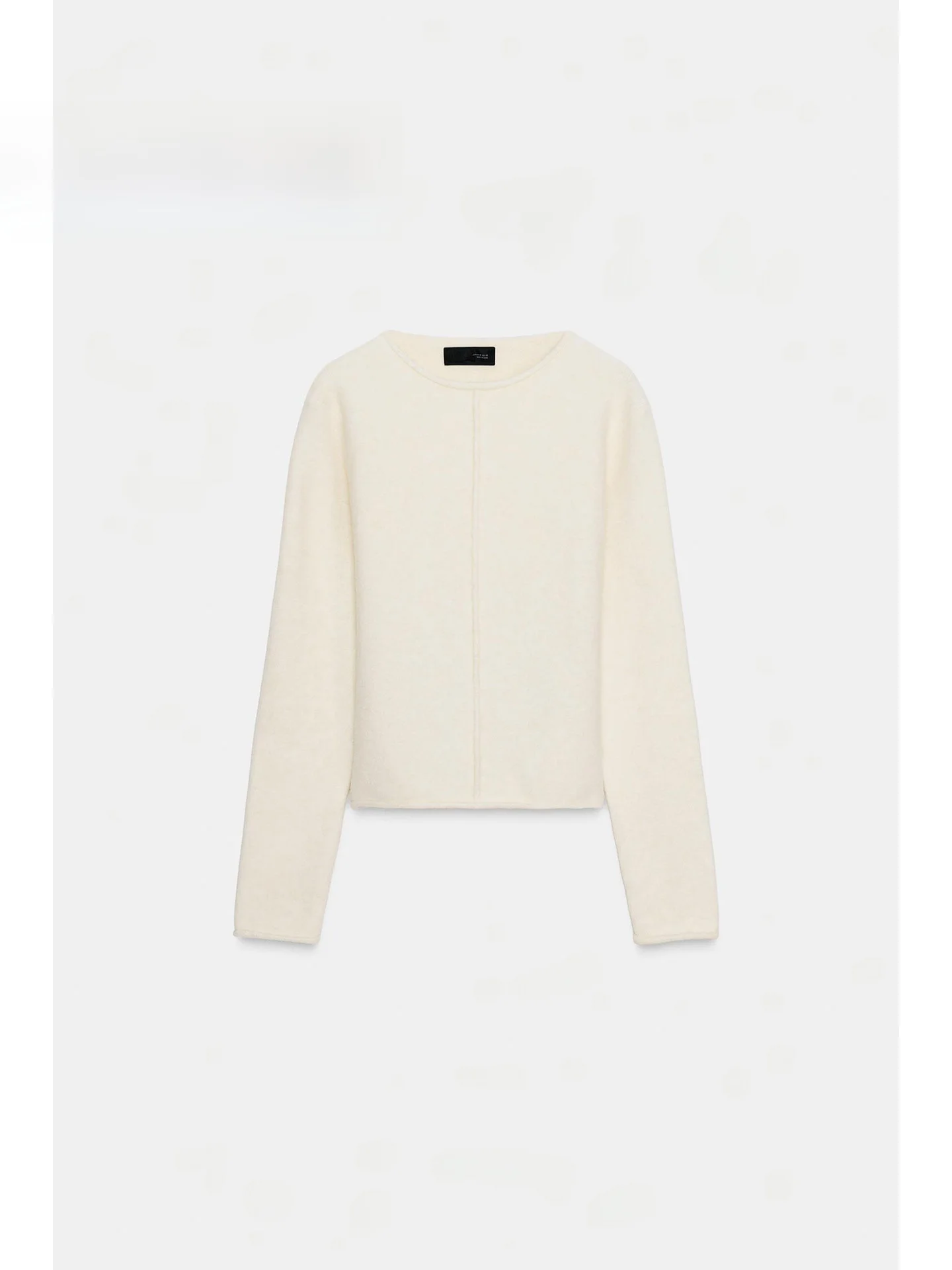 

Spring 2026 Women's Faionable Unique Knitted Sweater round Ne Long Sve Loose Soft Ribbed Comfortable Casual Sle