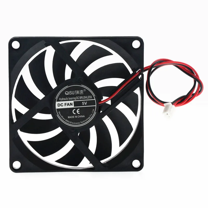 음소거 8010 80*80*10MM USB 5V 12V 24V 8cm CM 컴퓨터 케이스 냉각 팬