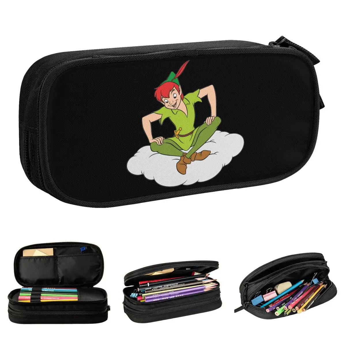 

Peter Pan Cartoon Pencil Cases Pen Bag for Student Big Capacity Students School Gifts Pencil Box