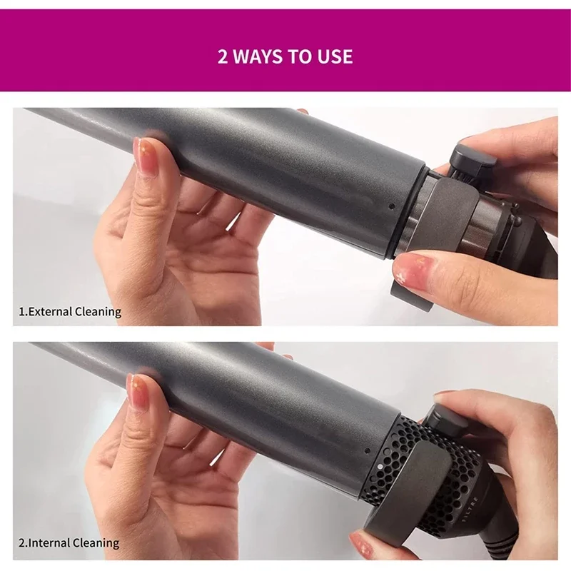 2Pcs For Dyson Airwrap Styler HS01 HS05  Filter Clean Brush Attachment Curling Iron Cleaning Brush