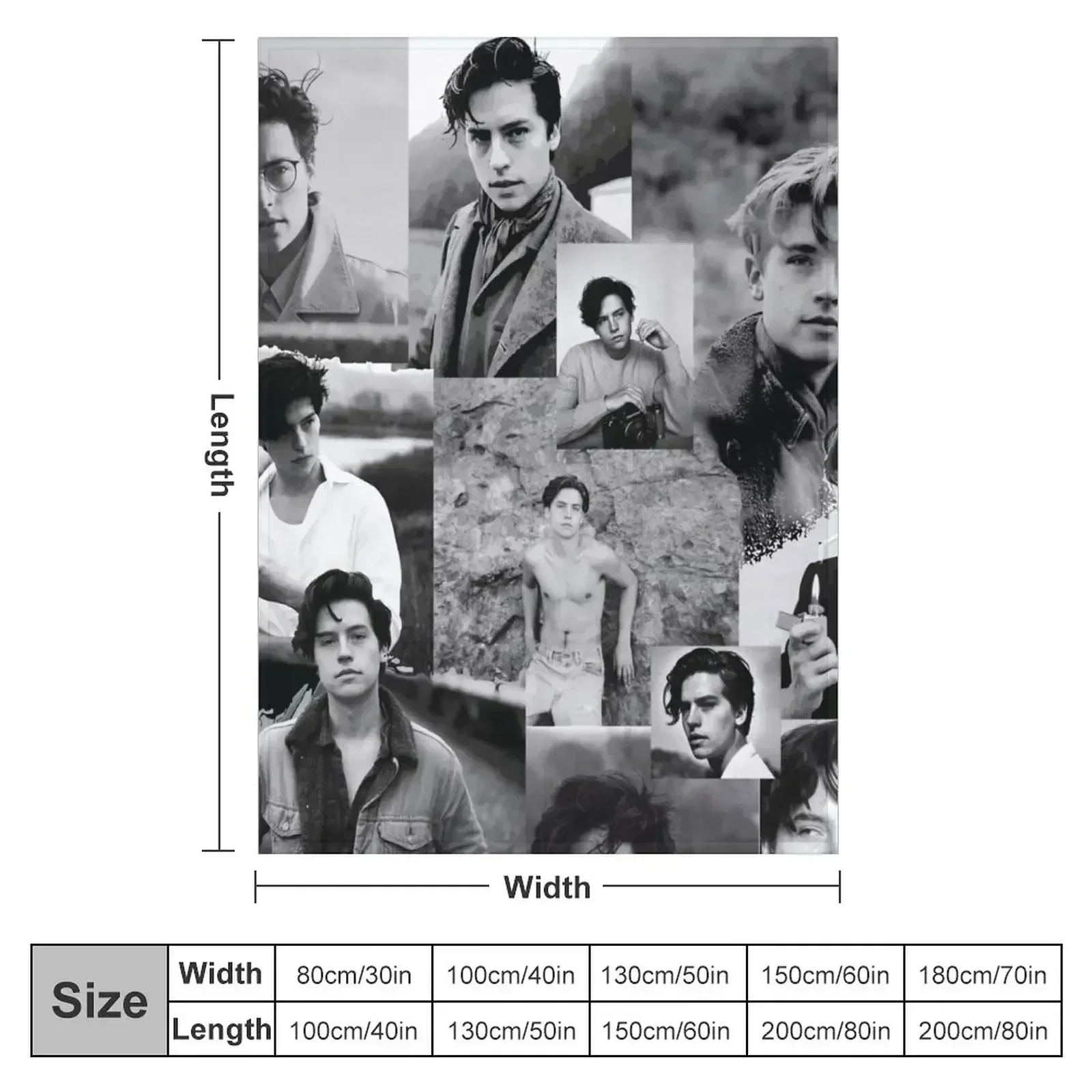 Cole Sprouse Throw Blanket Hairys sofa bed manga Decoratives For Decorative Sofa Furry Blankets