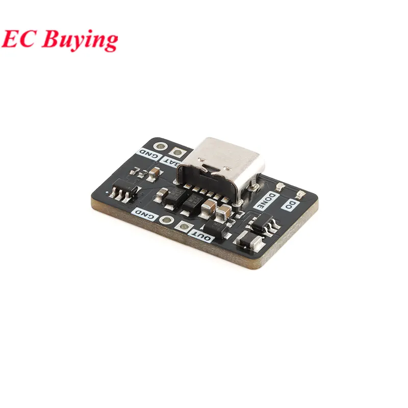 5 pces/1pc 3.7v litro 9v 5v 1a multímetro modificado tipo-c usb 18650 bateria de lítio carregamento impulso descarga ajustar módulo carregador