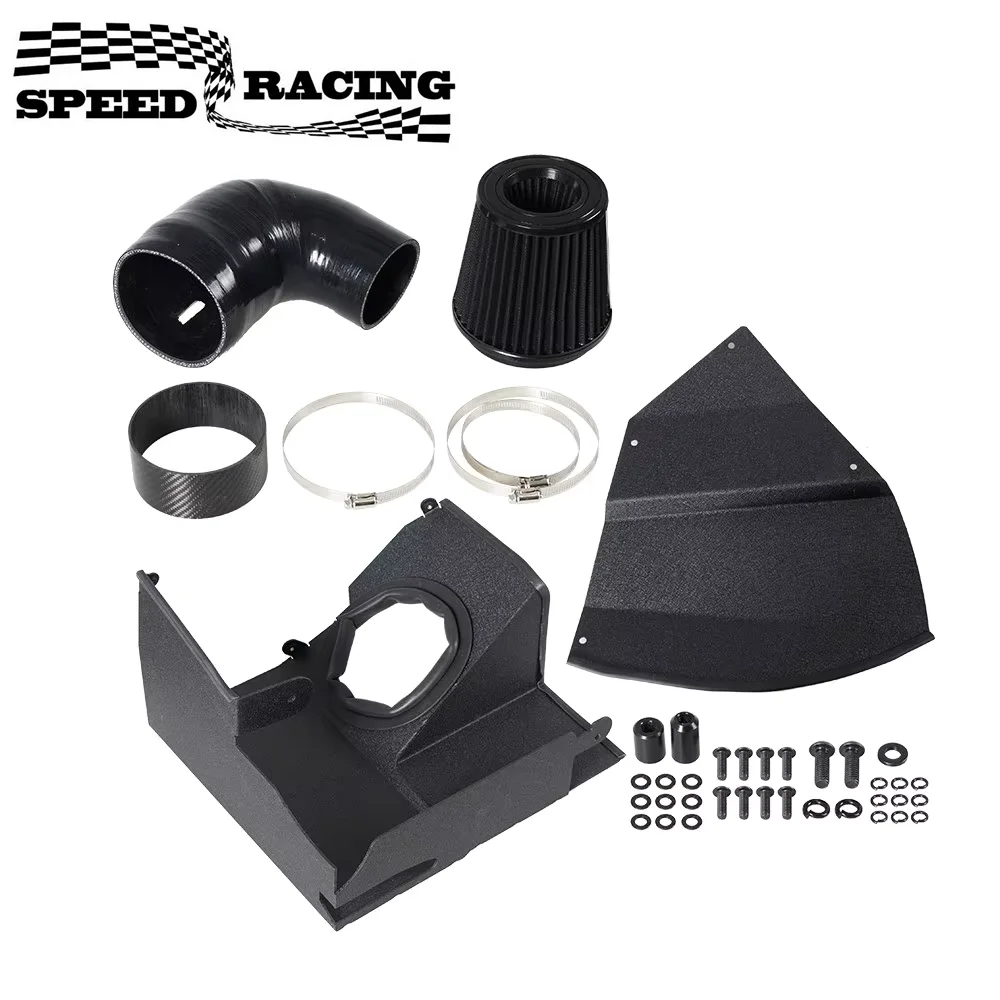 

New Aluminium Tube Intake Pipe Kit Black Cold Air Filter System Engine Parts Car Air Intake Duct Tube For BMW G20 G21 320I 330I