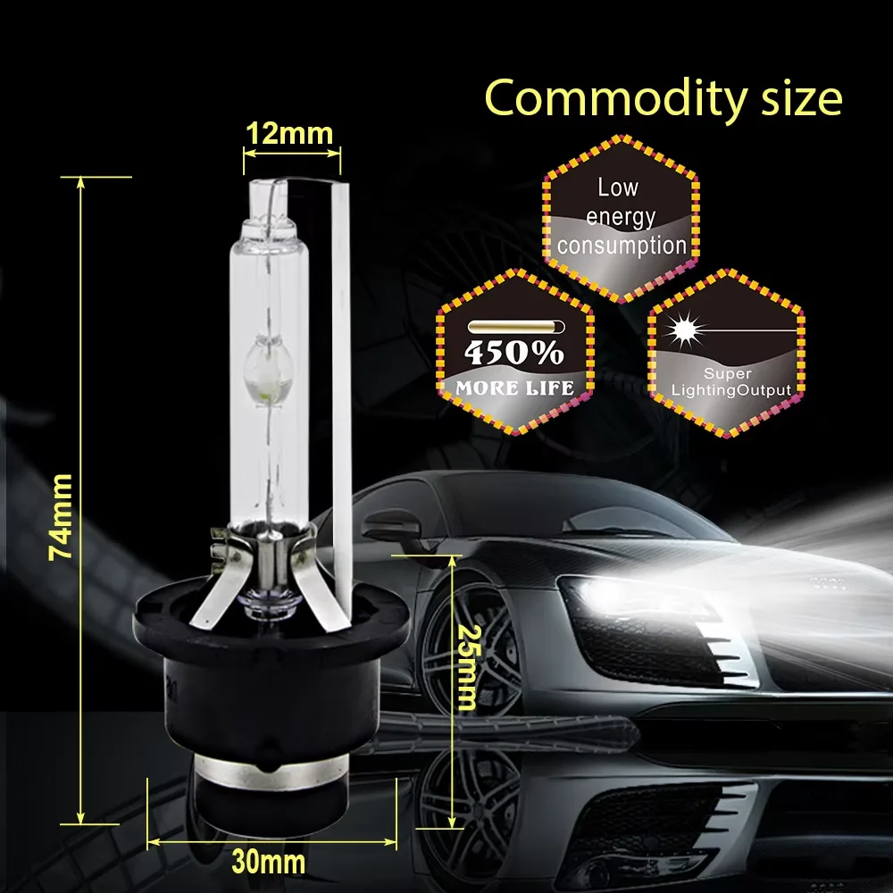 2 قطعة D2S زينون العلوي أضواء السيارة 12 فولت التوصيل والتشغيل مصابيح زينون 6000 كيلو الأبيض عالية الطاقة لتويوتا كورولا 2002 2003 2004 2005