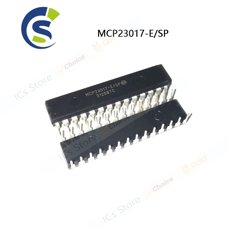 1PCS 100% New MCP23017-E/SP MCP23017 E/SP DIP-28 Chipset