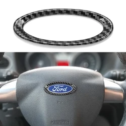 Car ABS Chrome Car Steering Wheel Decoration Ring Trim Sticker for Ford Focus 2 Fiesta Ecosport