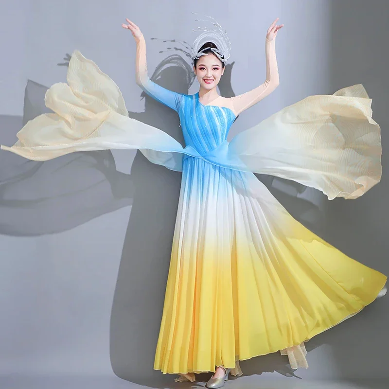 Opening dance, grand dress, performance attire, women's grandeur, modern stage song, accompaniment dance, dress, dance costumes