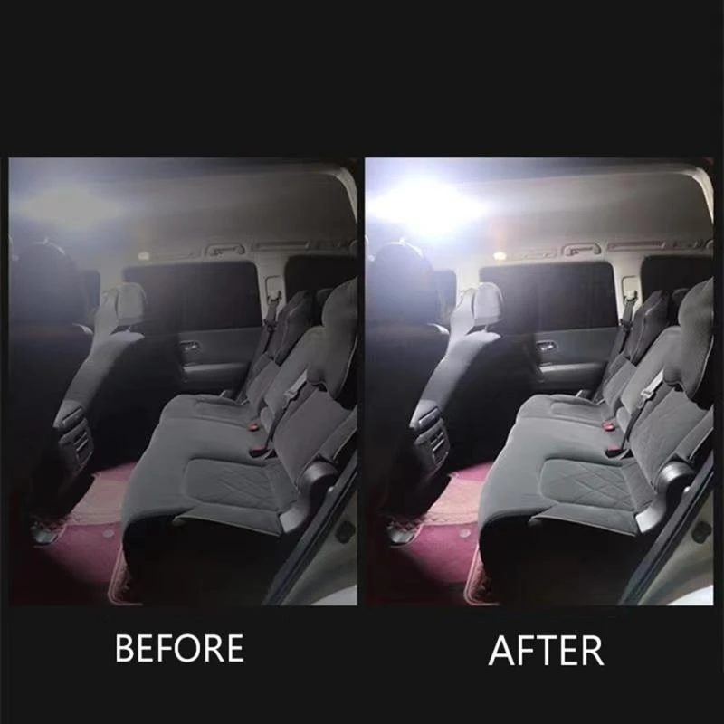 6XDF 12V-24V LED Panel Dome Lamp Car Roof Ceiling Lamps Interior Reading Plate Light