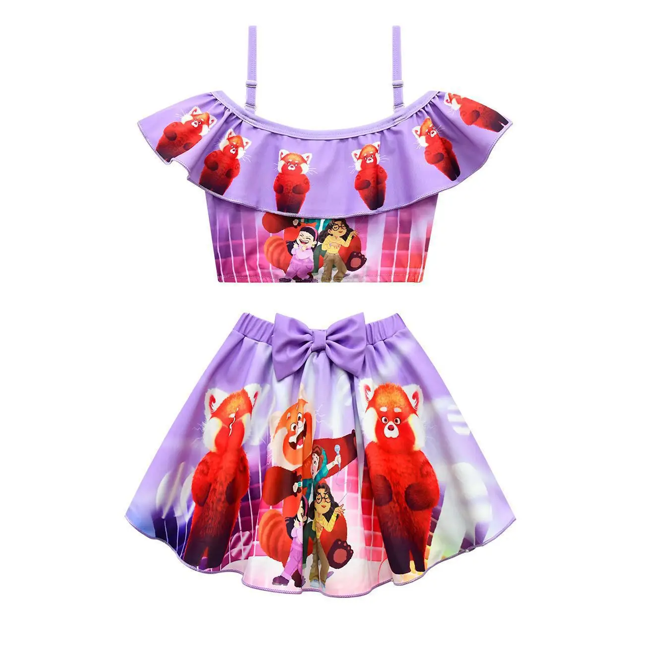 

Turning Red Косплей 3D цифровой принт спортивный купальник аксессуары