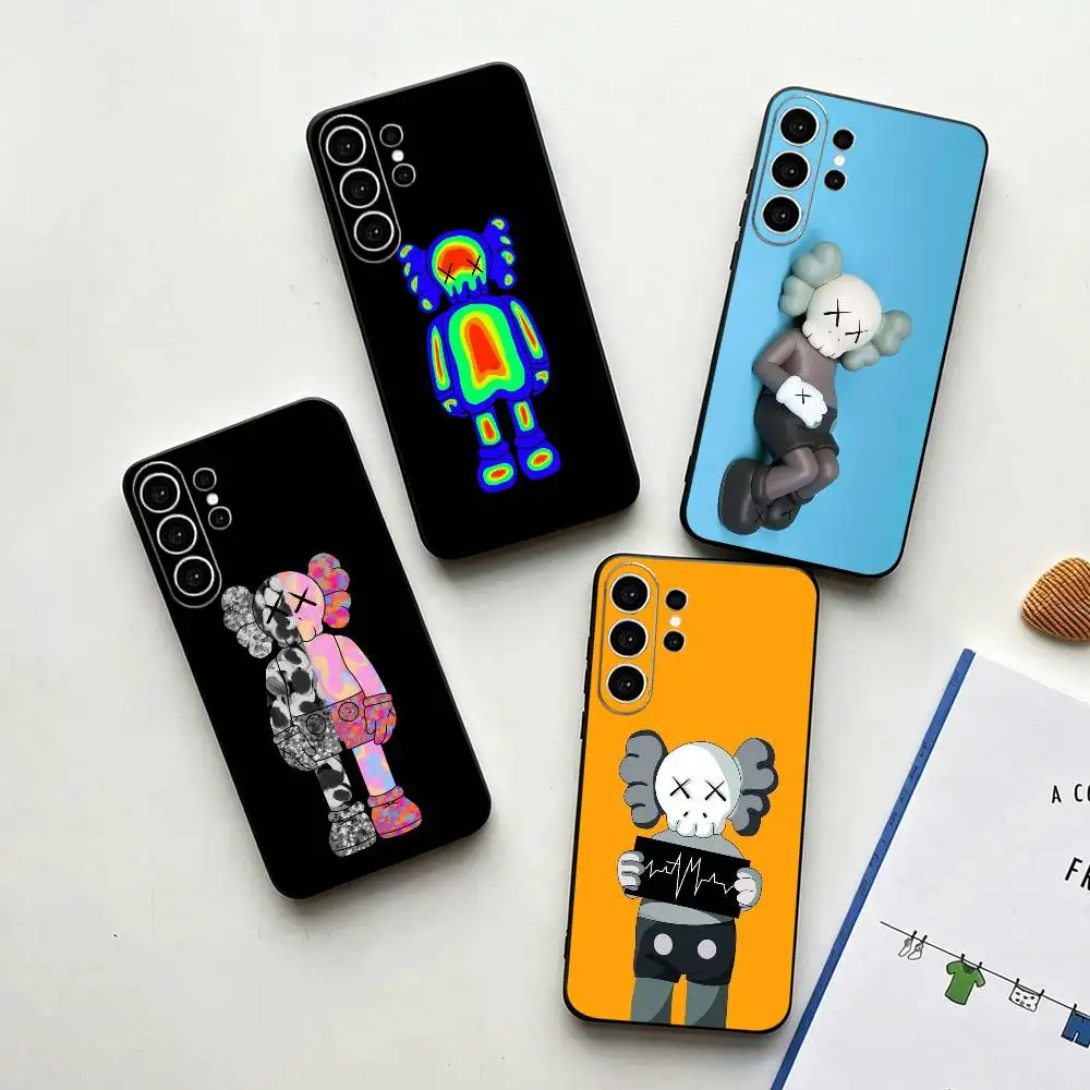 P-Pop Art Mixk K-KAWS   Phone Case For Samsung S25,S24,S21,S22,S23,S30,Ultra,S20,Plus,Fe,Note,10,9,5G Black Cover