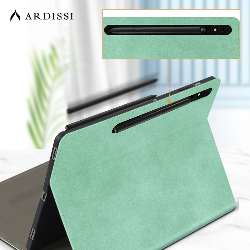 ARDISSI-PU Couro Tablet Stand Case para Samsung Galaxy Tab, S9 Além disso Tap, S8, S7 FE, S6 Lite, Funda, capa de livro flip, capa protetora