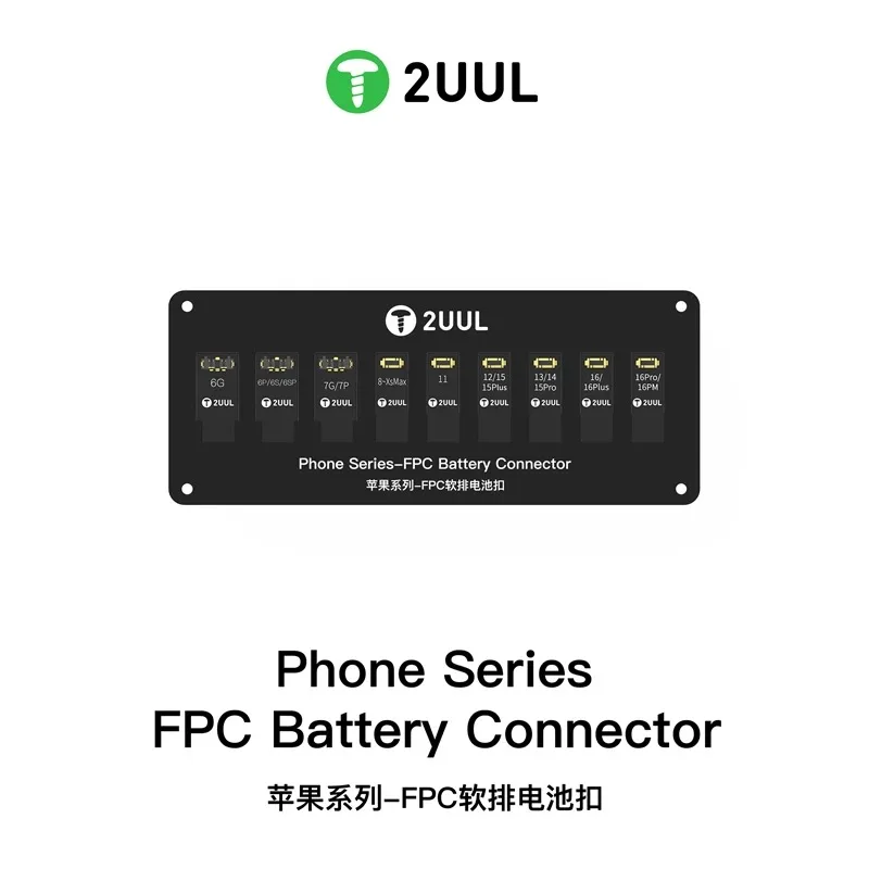 2UUL BT03 Phone Series FPC Battery Connector for Phone 6 7 8 X XS XR 11 12 13 14 15 16 PRO MAX PLUS MINI