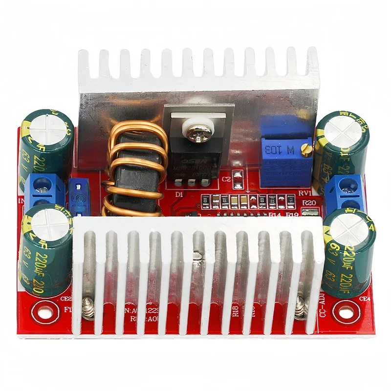 DC-DC 400 W 15 A Step-up-Boost-Konverter Konstantstrom-Stromversorgung LED-Treiber 8,5–50 V auf 10–60 V Spannungsladegerät Step-Up-Modul