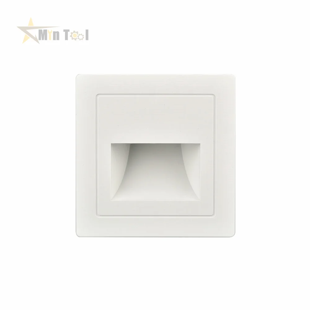 PIR Motion Sensor Switch Recessed Led Wall Lamp  Stair AC85-265V Step Corridor Indoor Lighting Power Supply